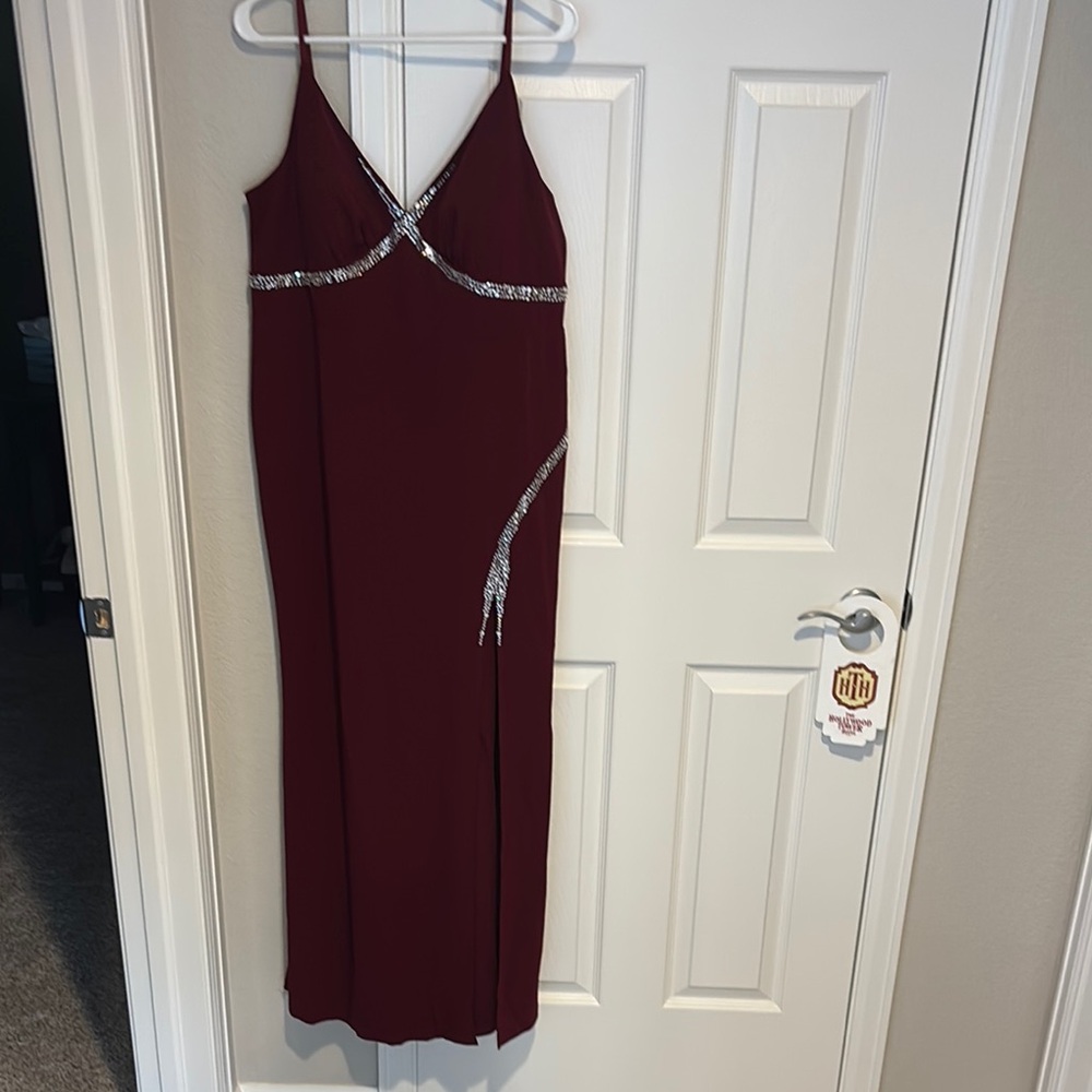 Ever Pretty Red Sleeveless Midi Dress for Prom